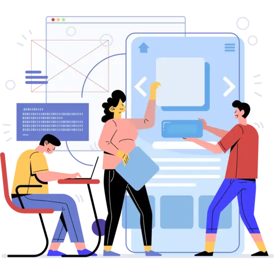 Team working on digital solutions